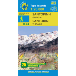 Santorini - Hiking map